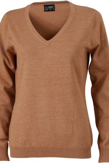 James & Nicholson | JN 658 Ladies' V-Neck Pullover
