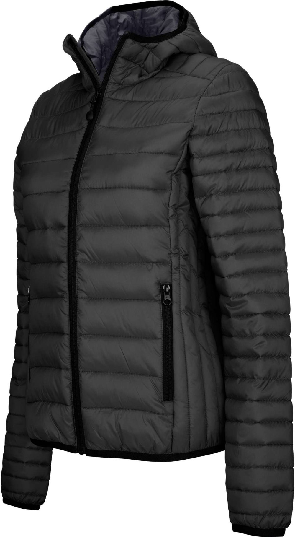 Kariban | K6111 Ladies' light hooded paminkstintas jacket