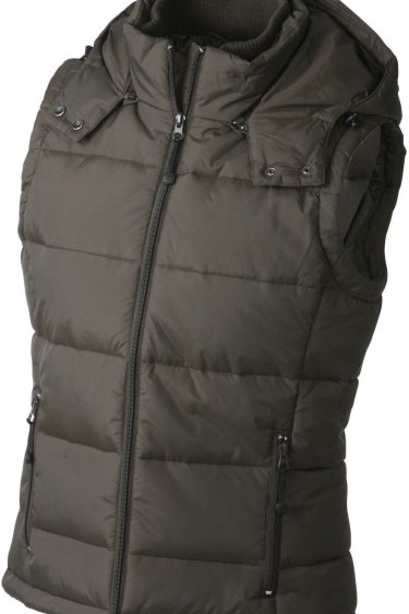 James & Nicholson | JN 1005 Ladies' Padded Hooded Vest