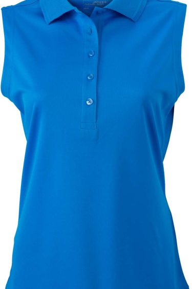 Marškinėliai be rankovių James & Nicholson | JN 575 Ladies' Active Polo sleeveless