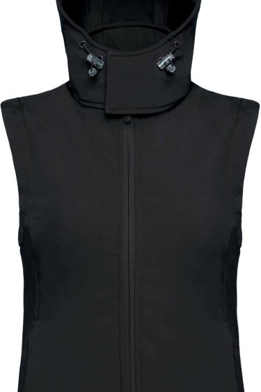 Su gobtuvu liemenė B&C | Hooded Softshell Gilet /women Ladies' Softshell Gilet