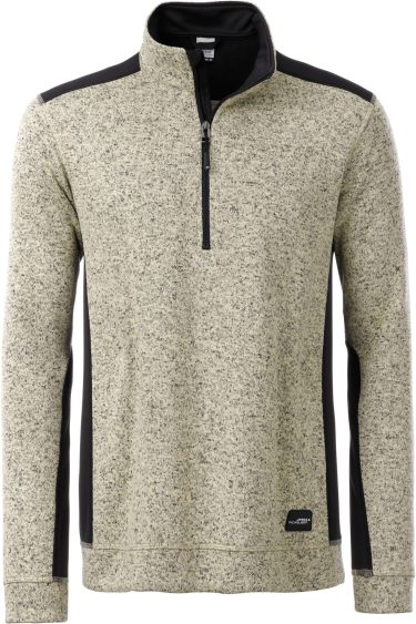 James & Nicholson | JN 864 Men's Knitted Workwear Fleece Halfzip