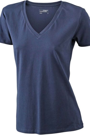 James & Nicholson | JN 928 Ladies' Stretch V-Neck T-Shirt