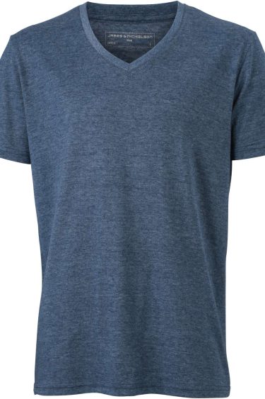James & Nicholson | JN 974 Men's V-Neck Heather T-Shirt
