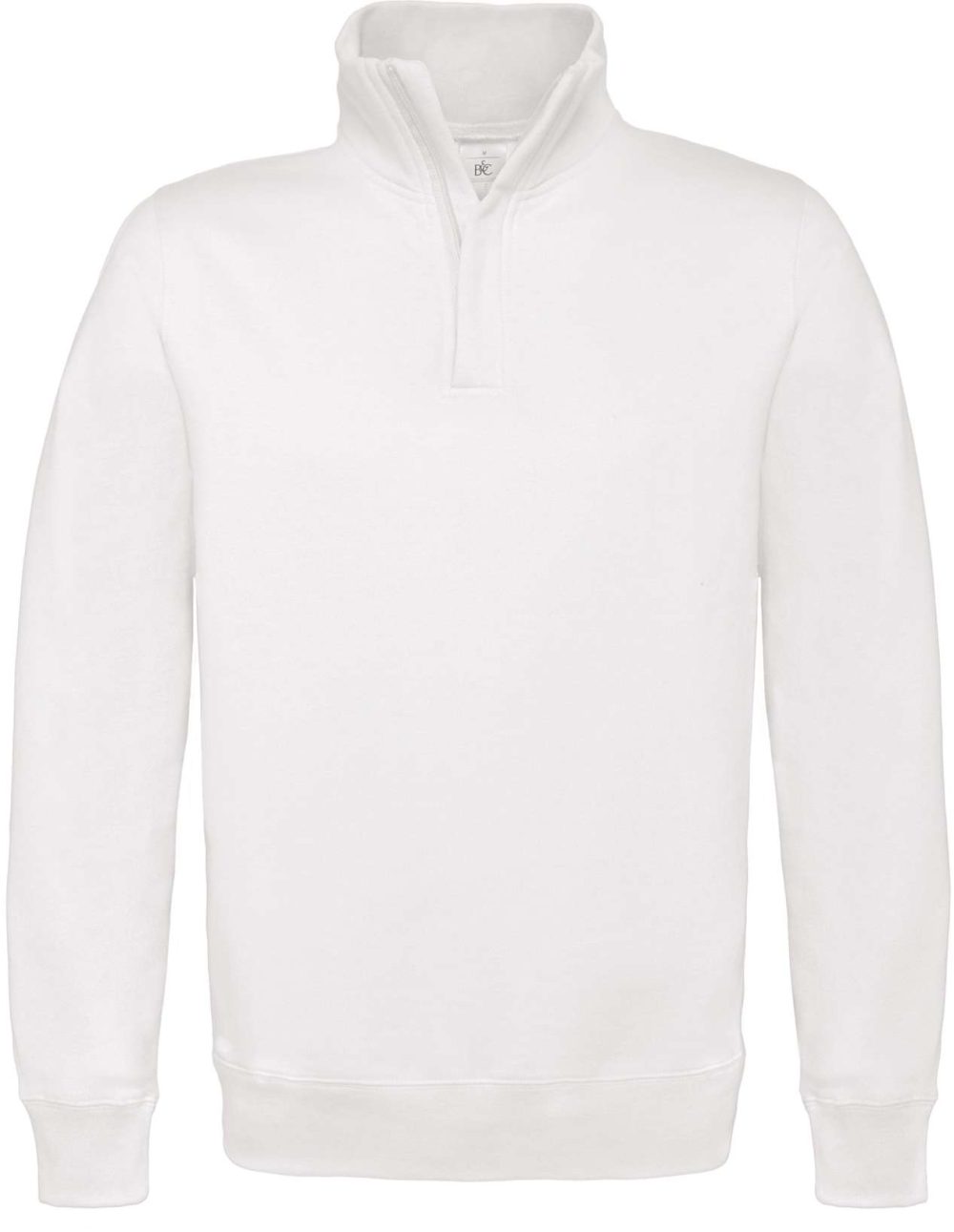 B&C | ID.004 80/20 Zip Neck Sweatshirt