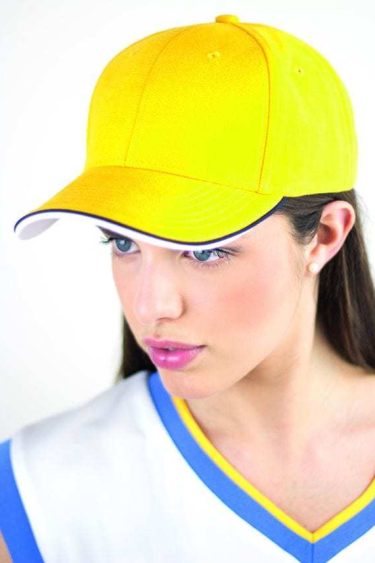 Vasarinė kepurė Atlantis | Pilot Piping Sandwich Heavy Brushed 6 Panel Cotton-Twill Sandwich Cap