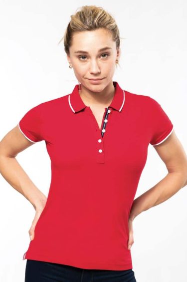 Kariban | K252 Ladies' Contrast Piqué Polo