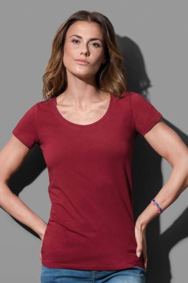 Moteriški marškinėliai su elastanu Stedman | Crew Neck T "Claire" Ladies' T-Shirt