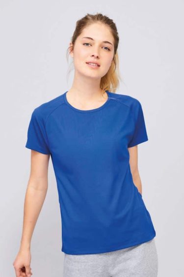 Sportiniai marškinėliai moterims SOL'S | Sporty Women Ladies' Raglan Sport Shirt