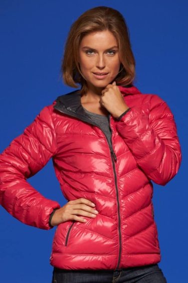 Žieminė moteriška striukė James & Nicholson | JN 1059 Ladies' Lightweight Down Hooded Jacket