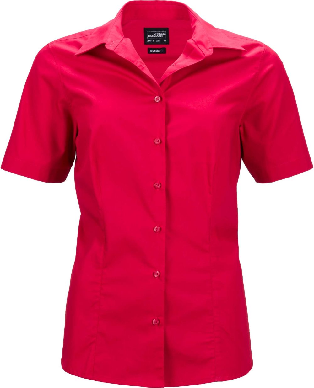 James & Nicholson | JN 643 Ladies' Business Popline Blouse shortsleeve