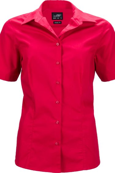 James & Nicholson | JN 643 Ladies' Business Popline Blouse shortsleeve