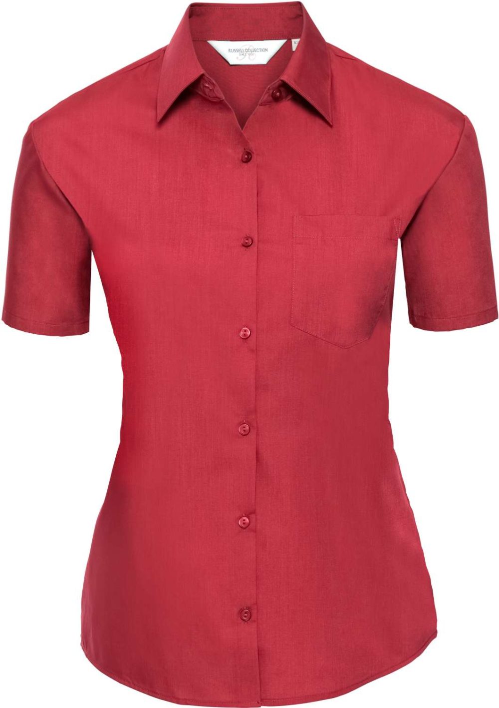 Russell | 935F Poplin Blouse shortsleeve