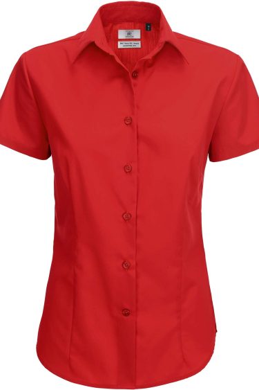 B&C | Smart SSL /women Poplin Mix Blouse shortsleeve