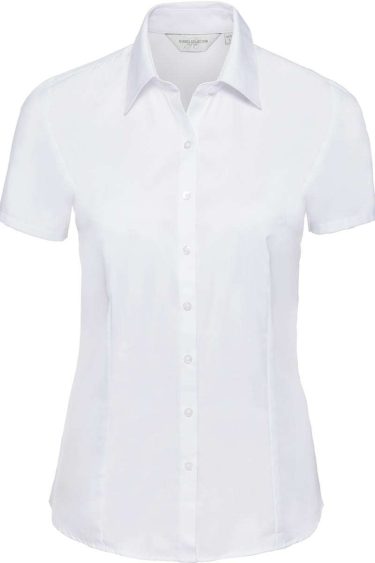 Russell | 963F Herringbone Blouse shortsleeve