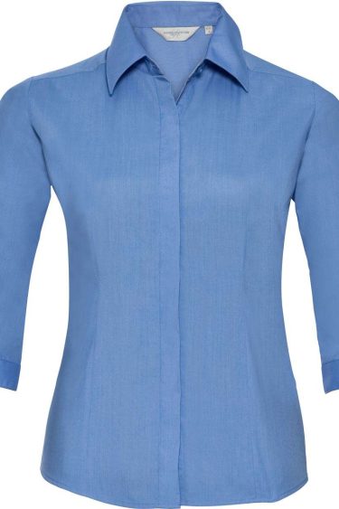 Russell | 926F Poplin Blouse 3/4 Sleeve
