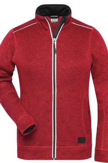 James & Nicholson | JN 897 Ladies' Workwear Knitted Fleece Jacket -Solid-