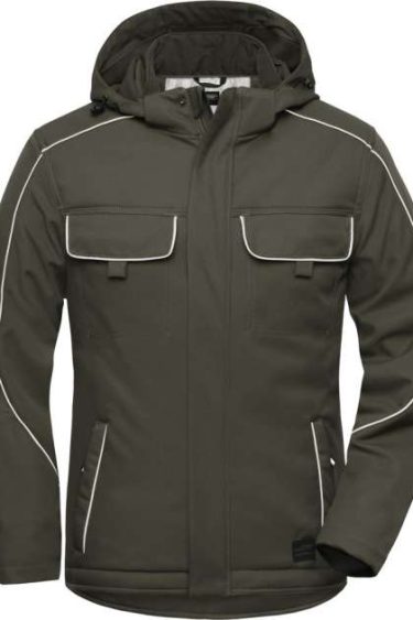 James & Nicholson | JN 886 Workwear Softshell Padded Jacket -Solid-