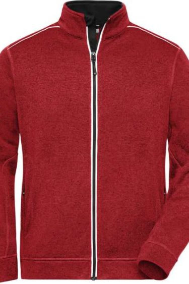 James & Nicholson | JN 898 Men's Workwear Knitted Fleece Jacket -Solid-