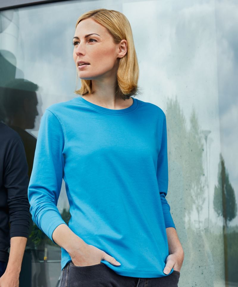 James & Nicholson | JN 1803 Ladies' Bio Stretch-T Work LSL -Solid-