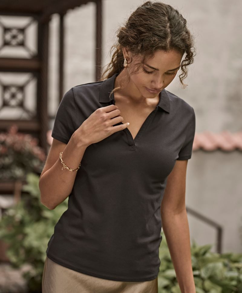 Tee Jays | 1409 Ladies' Luxury Stretch V-Neck Polo