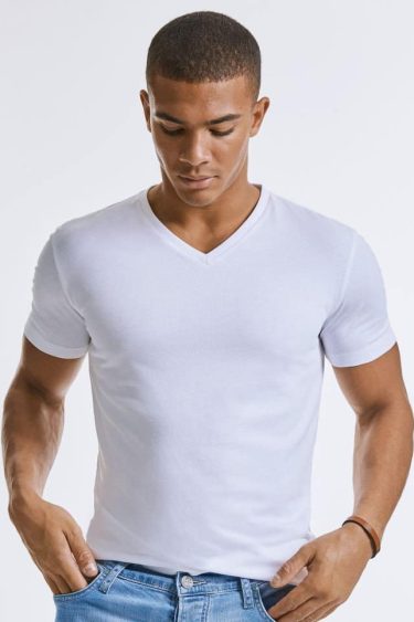 Russell | 103M Men's Organic V-Neck T-Shirt