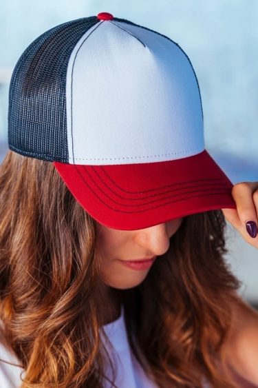 Kepurė su tinkleliu Atlantis | Rapper Canvas 5 Panel Mesh Cap
