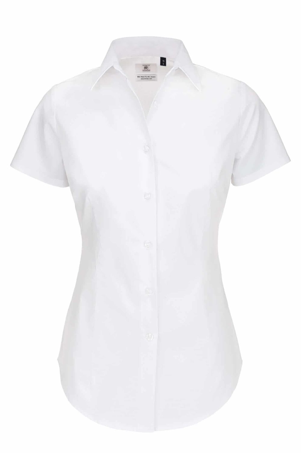 B&C | Black Tie SSL /women Popline Stretch Blouse shortsleeve