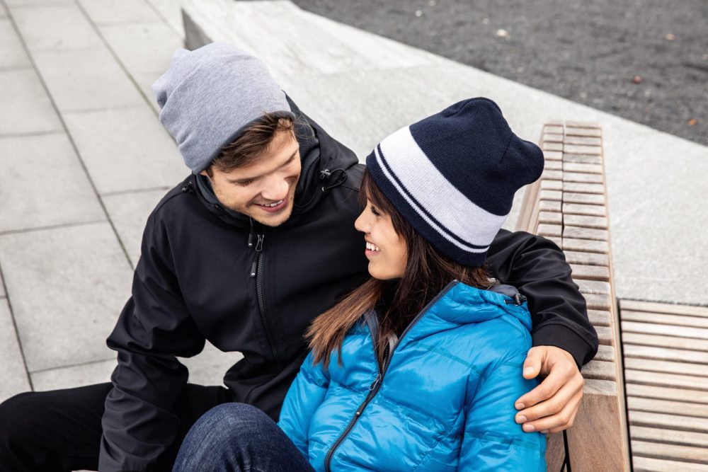 Myrtle Beach | MB 7131 Casual Beanie su contrasting flyzas border