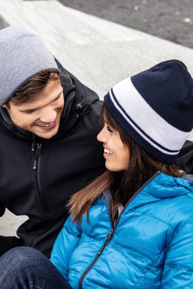 Myrtle Beach | MB 7131 Casual Beanie su contrasting flyzas border