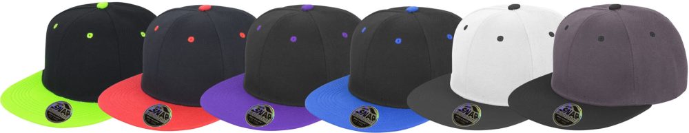 Result Headwear | RC082X 6 Panel Contrast Flat Peak Cap