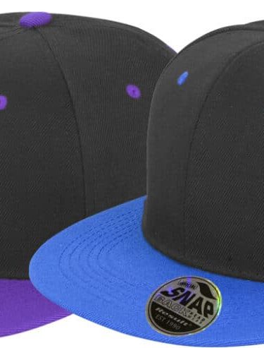 Result Headwear | RC082X 6 Panel Contrast Flat Peak Cap