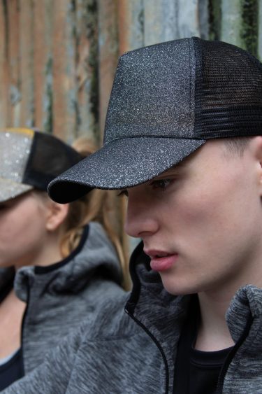 Result Headwear | RC090X 5 Panel Mesh Sparkle Cap "New York"