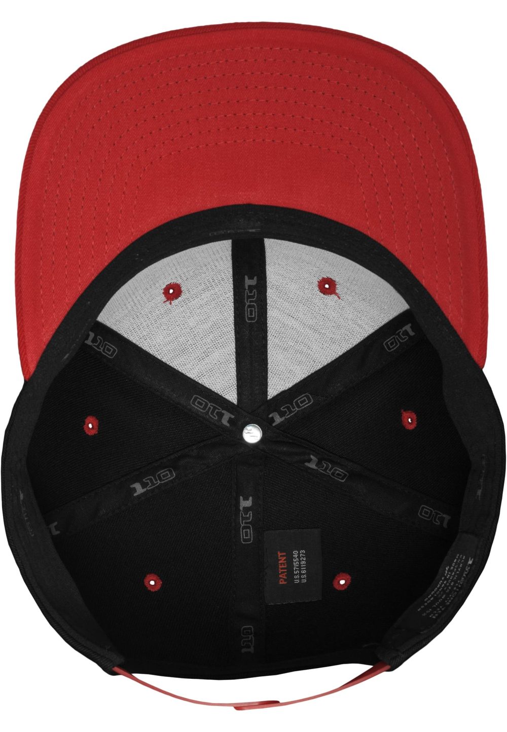 Flexfit | 110 6 Panel Fitted Snapback Cap - Image 5