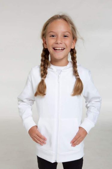 Neutral | O13301 Kids Organic Hooded Sweat Jacket