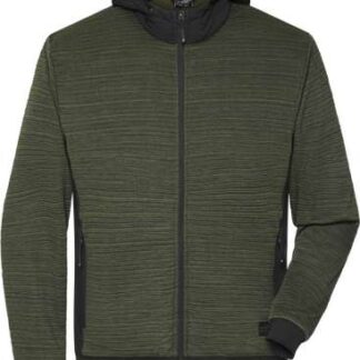 James & Nicholson | JN 1844 Men's Padded Hybrid Knitted Fleece Jacket