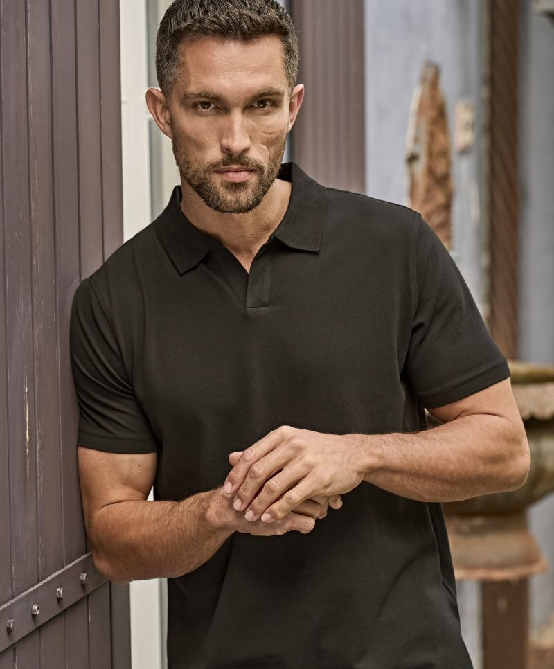 Tee Jays | 1404 Heavy Men's Luxury V-Neck Stretch Piqué Polo