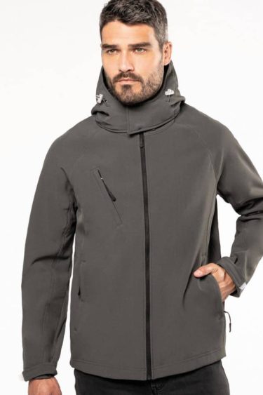 Kariban | K413 Men's 3-Layer Hooded Softshell Jacket