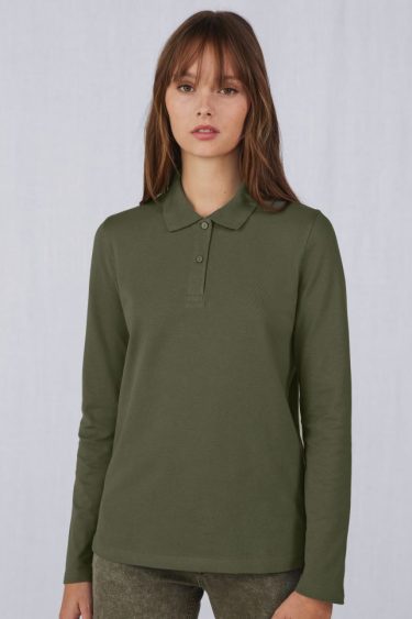 B&C | My Polo 180 LSL /women Ladies' Piqué Polo long-sleeve