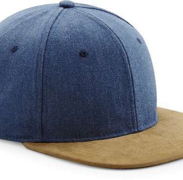 Beechfield | B668 6 Panel Cap "Suede Peak Snapback"