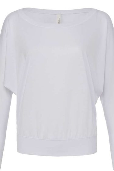 Bella + Canvas | 8850 Ladies' Flowy Off-Shoulder T-Shirt long-sleeve