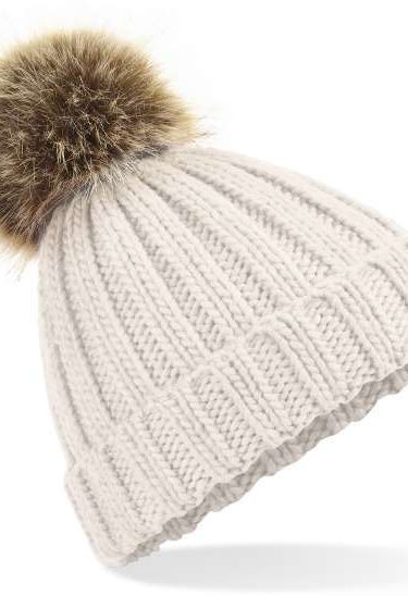 Beechfield | B412B Junior Knitted Hat with pompom