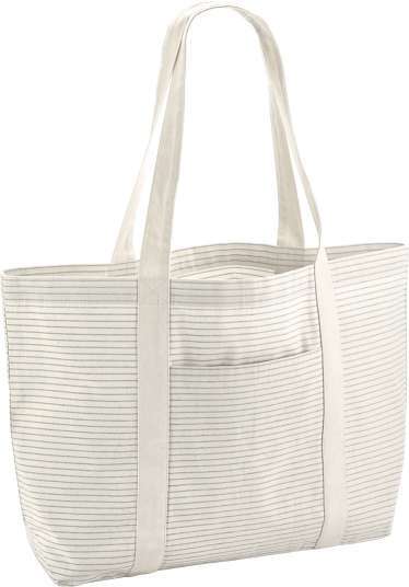 Westford Mill | W255 Organic Cotton Shopper with Stripes
