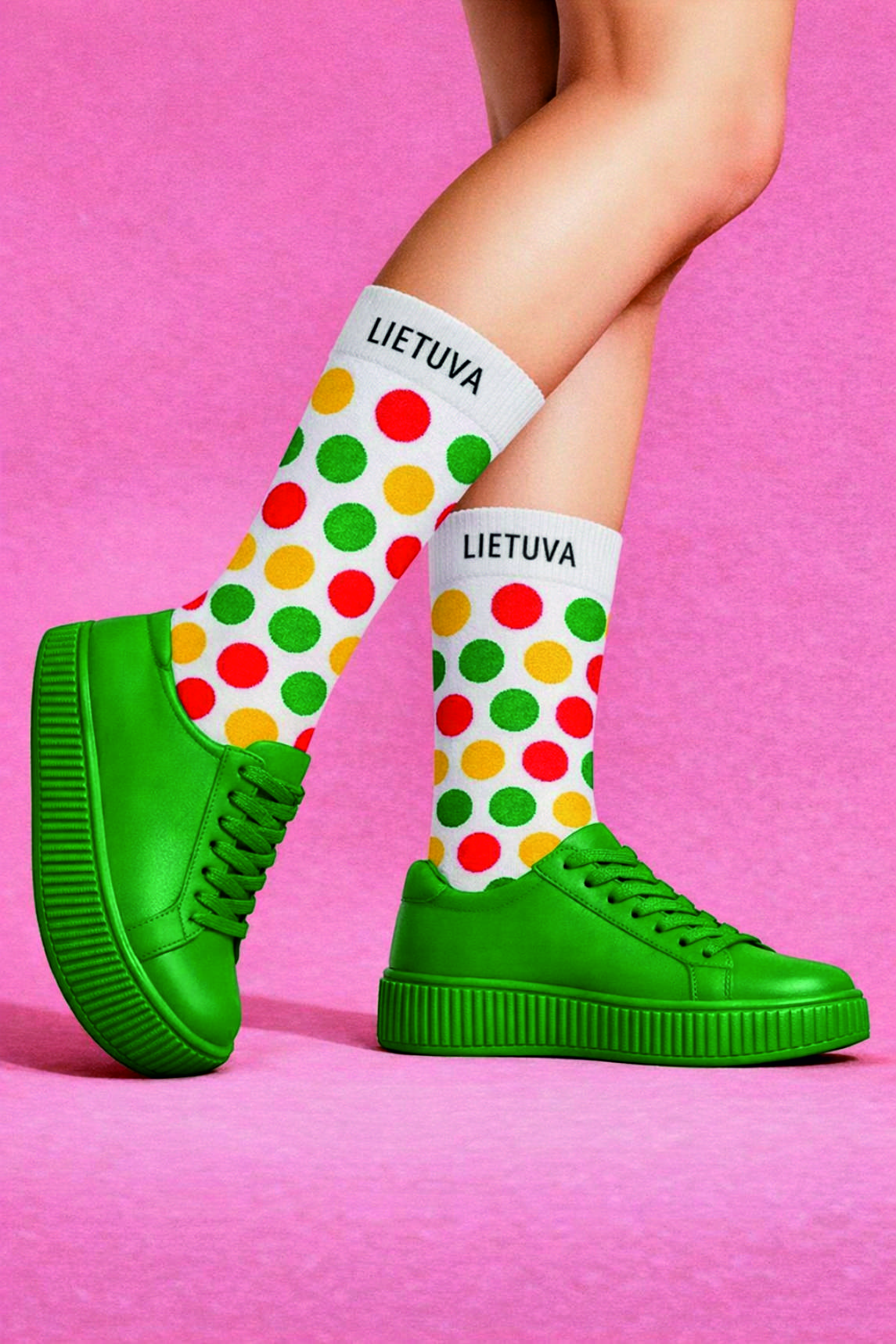 Klasikinės kojinės su Jūsų raštu