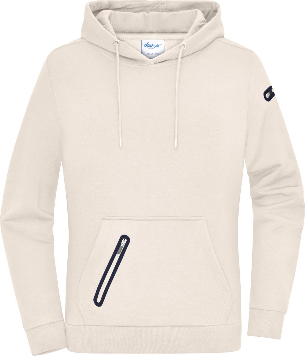 Daiber | 8045 Ladies' Interlock Hooded Sweater