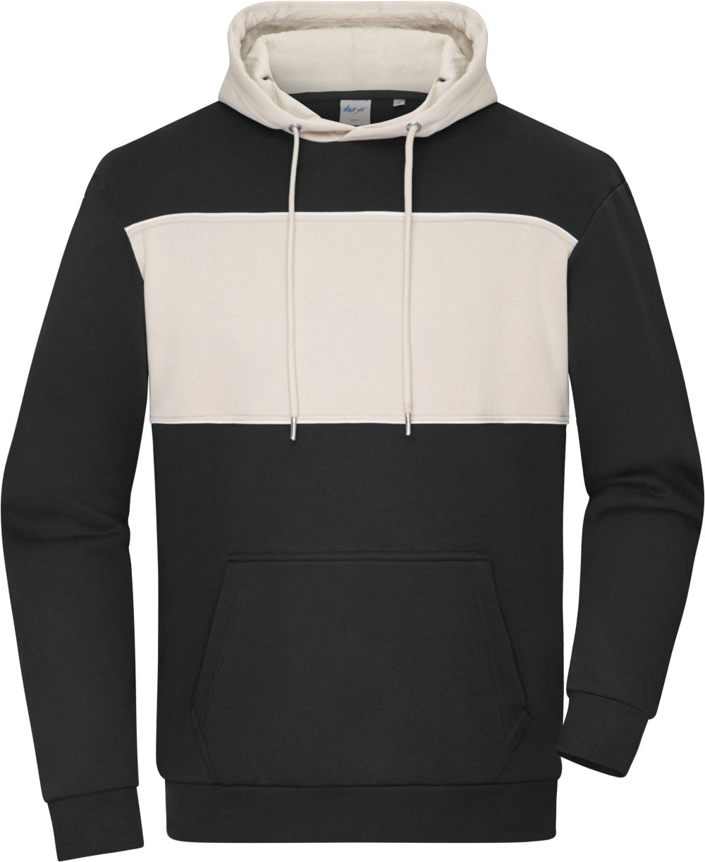 Daiber | 8051 Organic Hooded Sweater "Colour-Block"