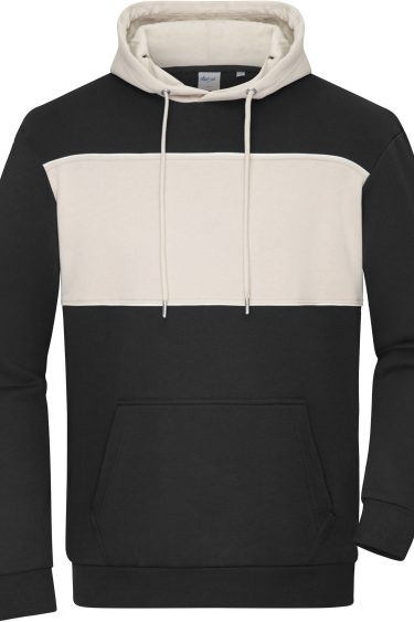Daiber | 8051 Organic Hooded Sweater "Colour-Block"