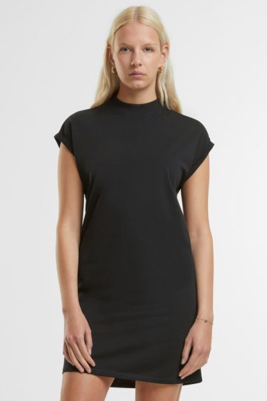 New Morning Studios | NM 026 T-shirt Dress with stand-up collar