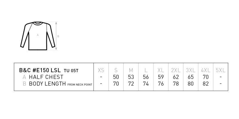 Grössentabelle 01.005T