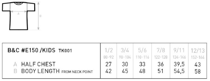 Grössentabelle 01.009T